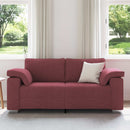 Tosæders sofa Vinrød 180 cm Stof