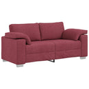 Tosæders sofa Vinrød 180 cm Stof