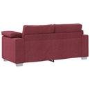 Tosæders sofa Vinrød 180 cm Stof