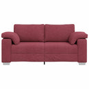 Tosæders sofa Vinrød 180 cm Stof