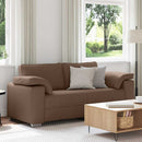 Tosæders sofa Brun 180 cm Stof