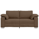Tosæders sofa Brun 180 cm Stof