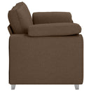 Tosæders sofa Brun 180 cm Stof
