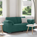 Tosæders sofa Mørkegrøn 180 cm Stof