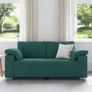 Tosæders sofa Mørkegrøn 180 cm Stof