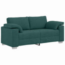 Tosæders sofa Mørkegrøn 180 cm Stof