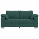 Tosæders sofa Mørkegrøn 180 cm Stof