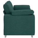Tosæders sofa Mørkegrøn 180 cm Stof