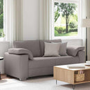 Tosæders sofa Gråbrun 180 cm Stof