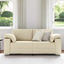 Tosæders sofa Creme 180 cm Stof