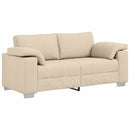 Tosæders sofa Creme 180 cm Stof