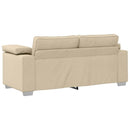 Tosæders sofa Creme 180 cm Stof