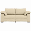 Tosæders sofa Creme 180 cm Stof