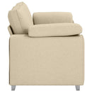 Tosæders sofa Creme 180 cm Stof