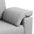 Tosæders sofa Skygrå 180 cm Stof