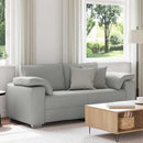 Tosæders sofa Skygrå 180 cm Stof