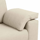 2-personers sofa Beige 180 cm Linned-blandet stof