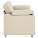 2-personers sofa Beige 180 cm Linned-blandet stof