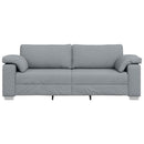 3-personers sofa Lysegrå 220 cm Stof