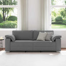 3-personers sofa Mørkegrå 220 cm Stof