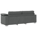 3-personers sofa Mørkegrå 220 cm Stof