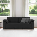 3-personers sofa Sort 220 cm Stof