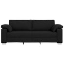 3-personers sofa Sort 220 cm Stof