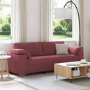 3-personers sofa Vinrød 220 cm Stof