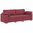 3-personers sofa Vinrød 220 cm Stof