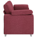 3-personers sofa Vinrød 220 cm Stof