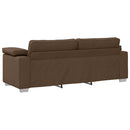 3-personers sofa Brun 220 cm Stof