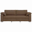 3-personers sofa Brun 220 cm Stof