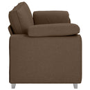 3-personers sofa Brun 220 cm Stof
