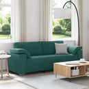 3-personers sofa Mørkegrøn 220 cm Stof