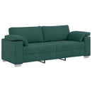 3-personers sofa Mørkegrøn 220 cm Stof