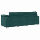 3-personers sofa Mørkegrøn 220 cm Stof