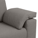 3-personers sofa Gråbrun 220 cm Stof