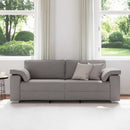 3-personers sofa Gråbrun 220 cm Stof