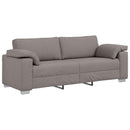 3-personers sofa Gråbrun 220 cm Stof