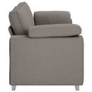 3-personers sofa Gråbrun 220 cm Stof
