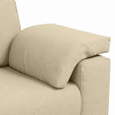 3-personers sofa Creme 220 cm Stof