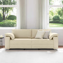3-personers sofa Creme 220 cm Stof