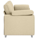 3-personers sofa Creme 220 cm Stof