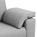 3-personers sofa Skygrå 220 cm Stof