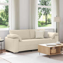 3-personers sofa Beige 220 cm Linned-blandet stof