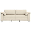 3-personers sofa Beige 220 cm Linned-blandet stof