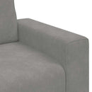 sofastol 100x77x82 cm fløjl lysegrå