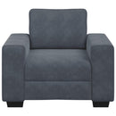 sofastol 100x77x82 cm fløjl mørkegrå