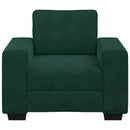 sofastol 100x77x82 cm fløjl lysegrøn