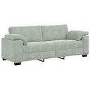 3-personers sofa 220x77x82 cm velour lysegrå
